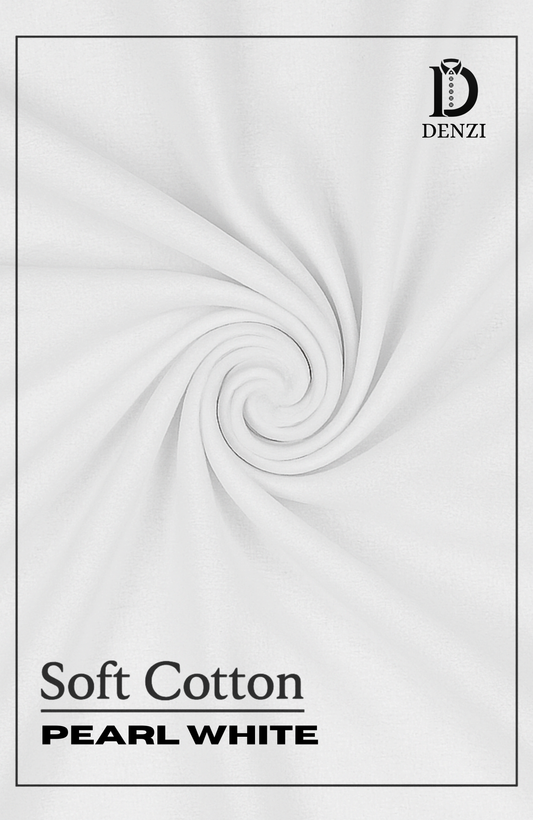 Soft Cotton Fabric- Pearl White