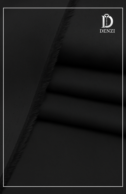 Unstitched Cotton Fabric- Black