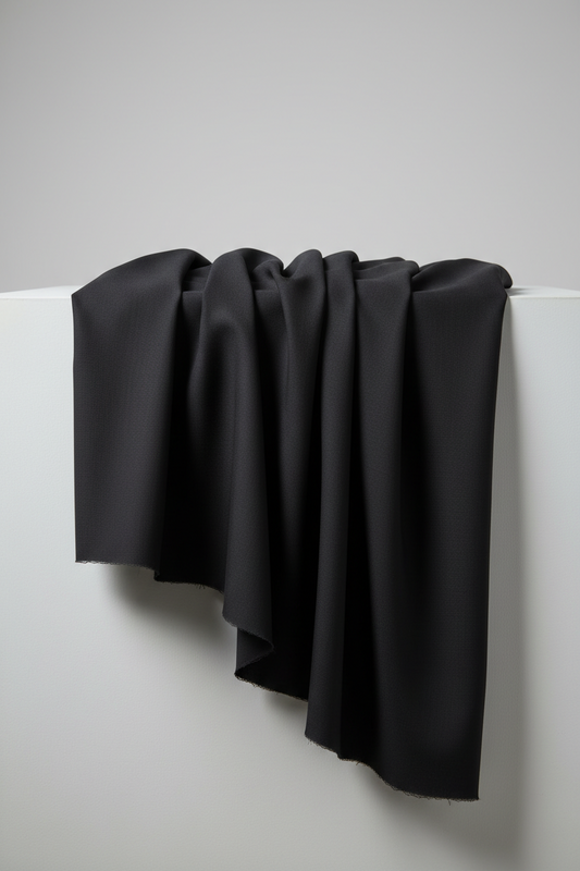 Dark Black Fine Fabric