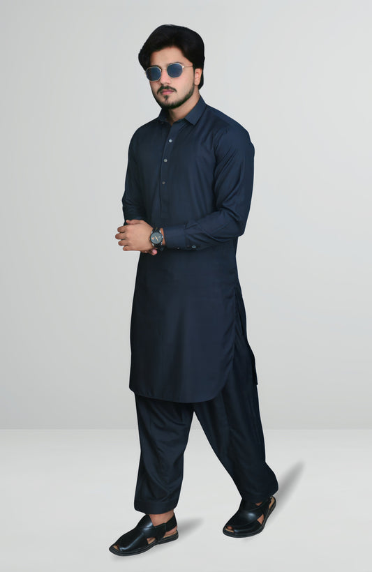 Double Stitched Premium Charcoal Grey-Suit