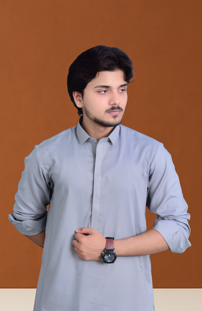 Formal Silver Grey-Suit